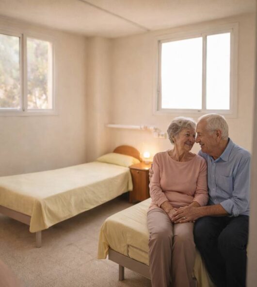 Habitación doble en residencia para personas con Alzheimer con atención personalizada